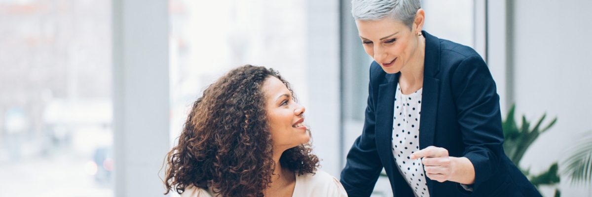 Colleagues business woman working together in the office